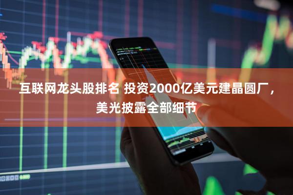 互联网龙头股排名 投资2000亿美元建晶圆厂，美光披露全部细节